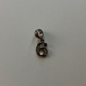 PANDORA Number 6 Charm